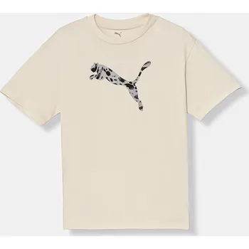 Chlapecké tričko Dětské bavlněné tričko Puma ESS GRAPHIC Animal 692491 béžová 01X, vel. 176