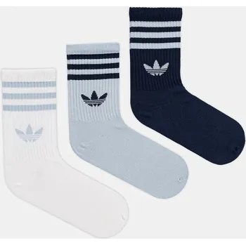 Ponožky adidas Originals 3-pack KT1694 modrá 55X, vel. XS