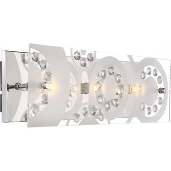 Nástěnné svítidlo Nástěnné svítidlo Globo čiré, bílé, stříbrné G9 33 W