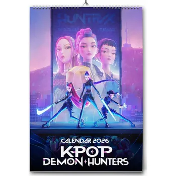 Kalendář Kpop Kalendář Demon Hunters 2026 A4