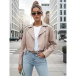 Dámská kožená bunda BADEN beige FashionStreet TY4336