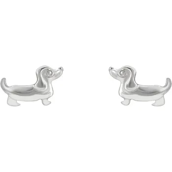 Náušnice Stříbrné náušnice s jezevčíky Hackson