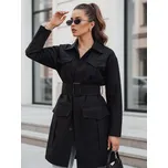 VERMONT dámský přechodový kabát s vázáním černý FashionStreet