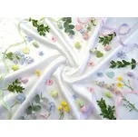 HEDVA ČESKÝ BROKÁT Odaska 163 SEDMIKRÁSKY bílá