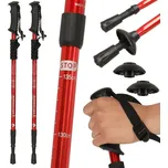 Nordic walking hole skládací 2 kusy červené