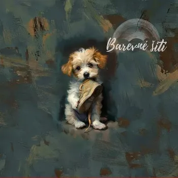 Úplet, Štěňátko s botou, panel (E) (Top kvalitní úplet Bella)