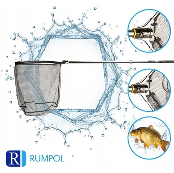 Podběrák PODBĚRÁK TELESKOPICKÝ 240 CM POGUMOVANÁ SÍŤ NA RYBY LUX + POUZDRO!