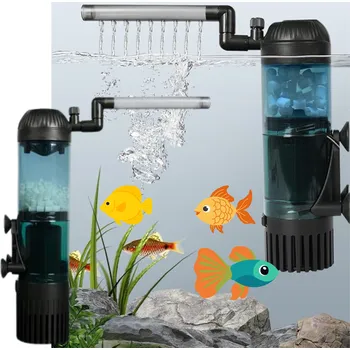 Akvarijní technika VNITŘNÍ AKVARIJNÍ FILTR 300 L/H PROFESIONÁLNÍ FILTR S REGULACÍ 4v1