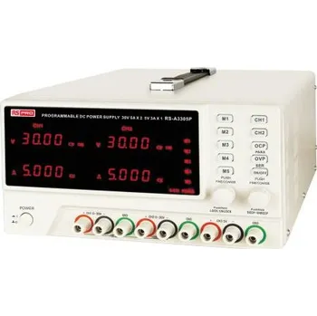 spínaný zdroj Napájecí zdroj stolice, počet výstupů: 3výstupový 0 → 30V 0 → 5 (Adjustable) A, 3 (Fixed) A