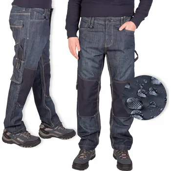 Pracovní obuv Pánské PRACOVNÍ džíny FIRI voděodolné vložky, zesílené, pas 102, W40 L30