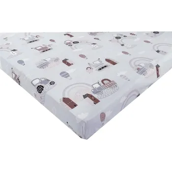 Prostěradlo PROSTĚRADLO BAVLNĚNÉ S GUMOU BAVLNA 40x90 cm do kolébky kočárku trak š