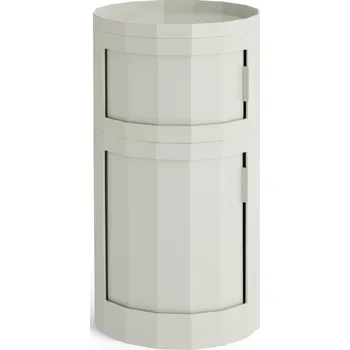 Úložný box Hay, Skříňka dvoudveřová Facet, 71 cm, světle šedá - Formadore