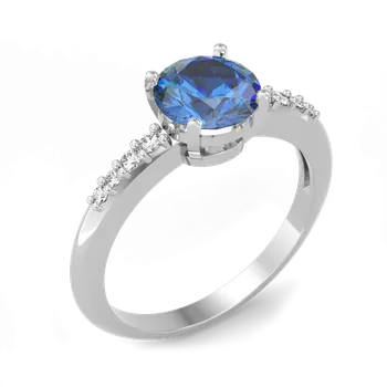 Prsten SOLUNA Nadčasový stříbrný prsten s tmavě zirkony GRANDI VELIKOST: 52 - ⌀ 16,6 mm