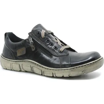 Pánské polobotky KACPER 1-1287 864+865 ciemny zielony, pánské polobotky vel.42 (pánské kožené polobotky Kacper)