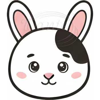 Textilní nažehlovací páska Dante Nažehlovačka Králík - 10 x 12 cm