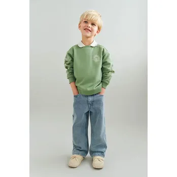 Chlapecké kalhoty Dětské rifle Wheat 2770.432.GOTS modrá 50X, vel. 104