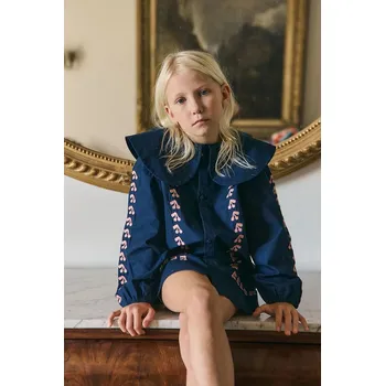 Dámské šaty Dětské bavlněné šaty Tinycottons MINI CHERRIES DRESS AW25.405 námořnická modř 59X, vel. 98