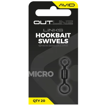 Avid Carp Obratlík Outline Mirco Hookbait Swivel Velikosti 17