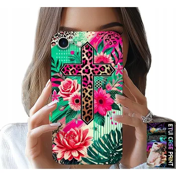 Pouzdro na mobilní telefon POUZDRO PRO IPHONE 16E - KŘÍŽ, RŮŽE KŘESŤANSTVÍ JEŽÍŠ ZADNÍ KRYT