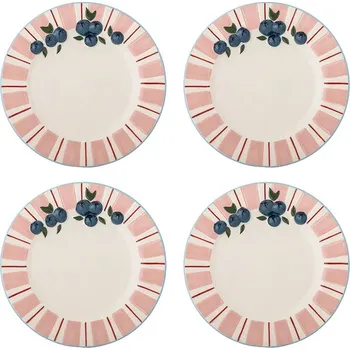 Sada dezertních talířů Bloomingville Carry 20,5 cm 4-pack 82063201 růžová 30X