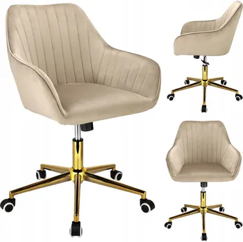 Otočná kancelářská židle Jumi béžová