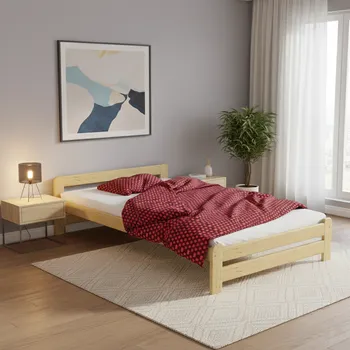 Postel Maxi Postel z masivu Zora 120 x 200 cm - barva Borovice