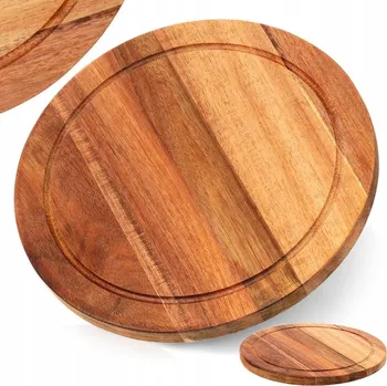 Kuchyňské prkénko Dřevěné prkénko na krájení a servírování, 25 cm