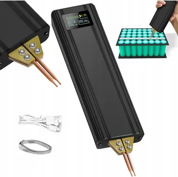 Svářečka Akumulátorová bodová svářečka Agoal 650 W s LCD displejem pro články