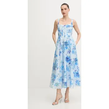 Dámské šaty Šaty Bardot 59825DB3 modrá 50X, vel. XXL