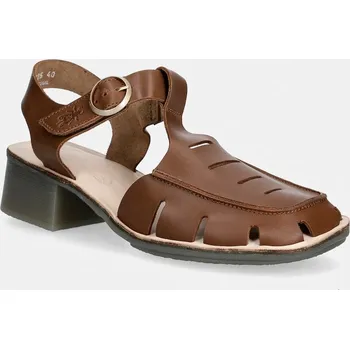 Dámské sandále Kožené sandály Fly London EFAI392FLY P145392002 hnědá 88X, EUR 38