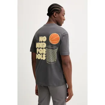 Pánské tričko Bavlněné tričko EA7 Emporio Armani AF13244.7M001398 šedá 90X, vel. L