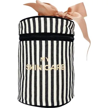 Kosmetická taška Bag-All Paris Round Skin Care Case Striped kosmetická taška