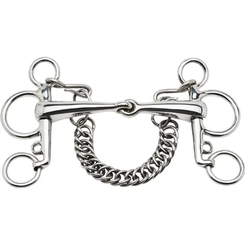 Jezdectví BUSSE Udidlo Pelham jednou lomené Edelstahl BUSSE, 16 mm 13,5 cm