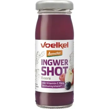 Limonáda Voelkel Shot zázvor a bobule 95 ml bio DEMETER Množství: 4 ks