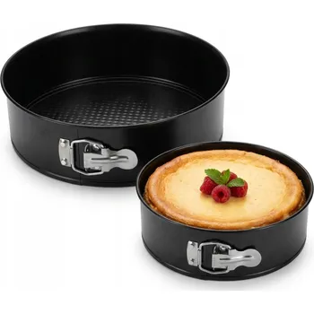 Forma na pečení FORMA NA DORT forma na pečení, rozepínací plech s vyjímatelným dnem, černá, 28 cm