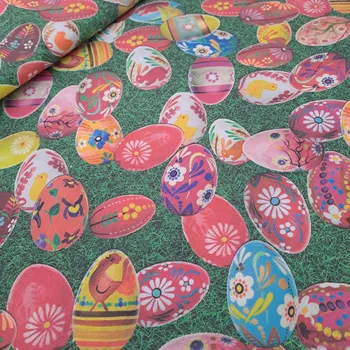 Pro útulný domov dekorační látka velikonoční VAJÍČKA V TRÁVĚ