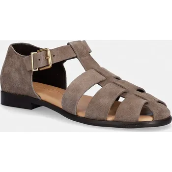 Dámská obuv Semišové sandály Marc O'Polo Fiona 3B 60218631102325 hnědá 88X, EUR 40