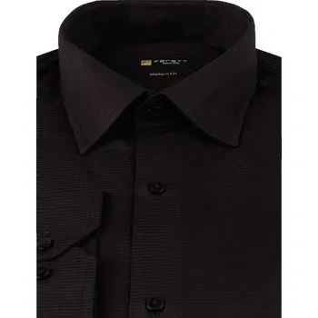 Pánská móda FERATT Pánská košile LISABON MODERN černá Velikost: XL