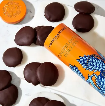FORTNUM & MASON sušenky GINGERLOSSUS 600g v dárkové plechovce