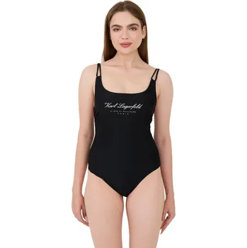 Dámské plavky KARL LAGERFELD Černé plavky Hotel Karl Swimsuit S