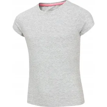 Dívčí tričko Dívčí tričko 4F šedé JTSD001 hladké volnočasové velikost 122.