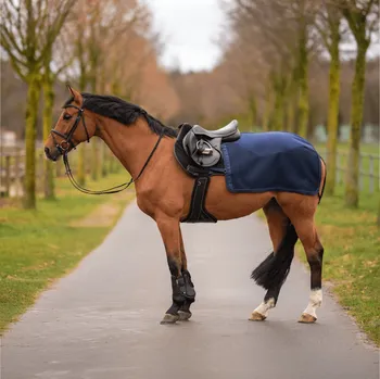Jezdectví BUSSE Deka bederní 3D AIR FL BUSSE, s fleecem, navy Délka zad: 135 cm