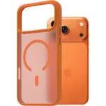 AlzaGuard Matte Case Compatible with Magsafe pro iPhone 17 Pro Max oranžový