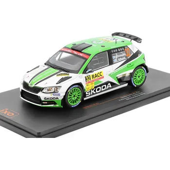 autíčko Škoda Fabia R5 #32 Rally Catalunya 2018 Rovanpera/Halttunen 1:24 Škoda Fabia R5 - kovový model