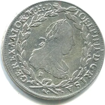 Josef II. 20 Kreuzer 1780/B. Kremnica. Ag.