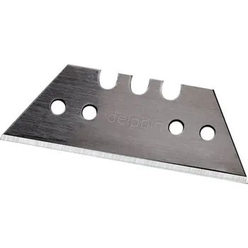 Pracovní nůž Čepel Delphin 10 ks trapézová černá