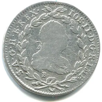 Josef II. 20 Kreuzer 1782/B. Kremnica. Ag.
