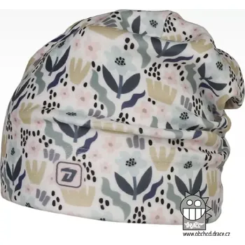 Čepice Flísová čepice Dráče Yetti - vzor 18 - bílá - květy