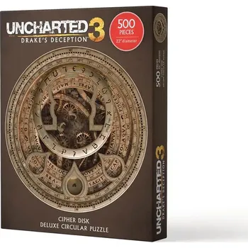 Puzzle Uncharted – Jigsaw Puzzle Cipher Disk Circular Deluxe (500 dílků) (Uncharted – Jigsaw Puzzle Cipher Disk Circular Deluxe (500 dílků))