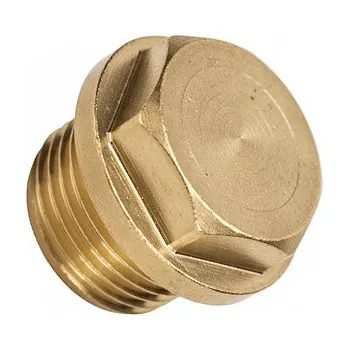 Instalatérský materiál MOSAZ zátka pro pneumatiku G1 1/4"vně Legris 0201 42 00